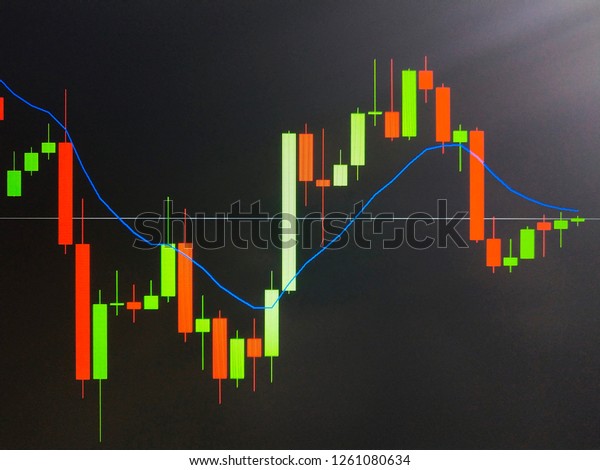 Stock Market Graph Background Wallpaper Bull Stock Photo 1261080634 ...