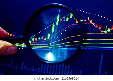 Stock Market Graph Chart. The Digital Information For Forex Trading Market.