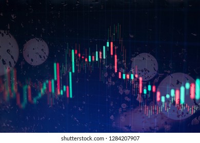 Stock Market Graph On Led Screen Stock Photo 1284207907 | Shutterstock