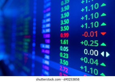 Stock Market Graph Ticker Blue Screen Stock Photo 690253858 | Shutterstock