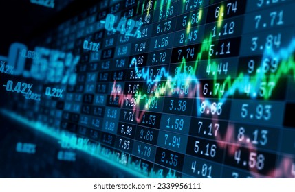 Stock market graph trading analysis investment financial, stock exchange financial or forex graph stock market graph chart business crisis crash loss and grow up gain and profits win up trend. 