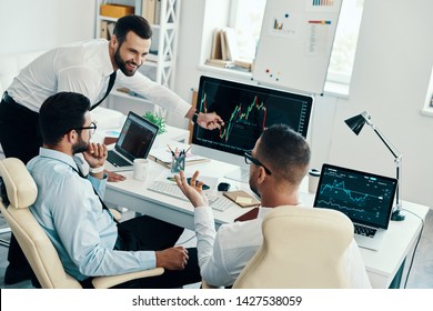 Stock Market Group Young Modern Men Stock Photo 1427538059 | Shutterstock