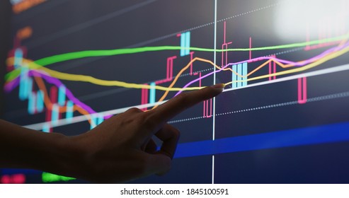 Stock Market Show On Display Screen Stock Photo 1824133103 | Shutterstock