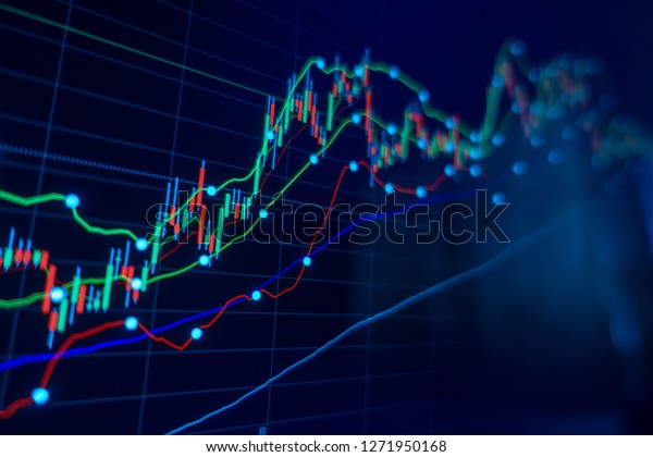 Stock Market Trading Graph Candlestick Chart Stock Photo (Edit Now ...