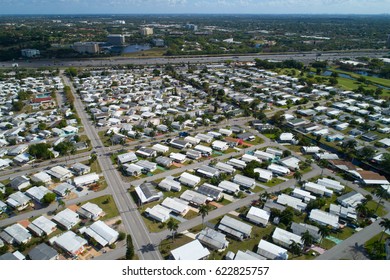 Stock Photo Of A Trailer Park Davie Florida