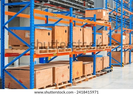 Stock shelves for electric train parts
