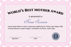 Best Mom in the World Template