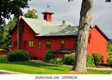 Stockbridge, Massachusetts September 16, 2014:  Norman Rockwell's Studio With Cupola And Weather Vane At The Norman Rockwell Museum *