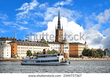 Stockholm is the capital and most populous city in Sweden as well as the largest urban area in the Nordic countries. Stock foto © 