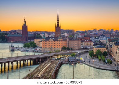 Stockholm. Cityscape image of Stockholm, Sweden during sunset.