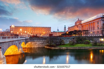 Stockholm - Royal Palace And Riksdag, Sweden