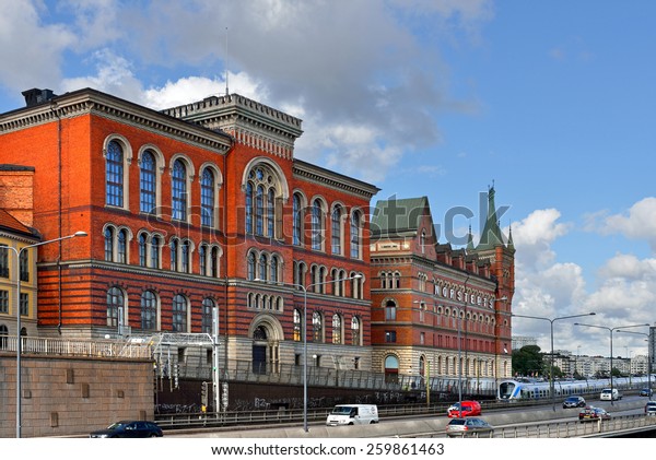 STOCKHOLM, SWEDEN - AUGUST 25, 2014: Norstedts\
Forlag is book publishing company in Sweden. It was established in\
1823 by Per Adolf\
Norstedt