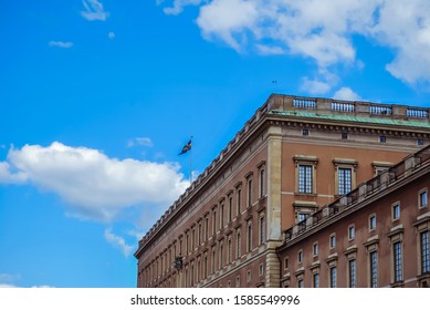 Stockholm, Sweden - August 5 2012 : The Royal Palace At Stadsholmen In Gamla Stan, Kungliga Slotten