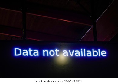 Stockholm Sweden Data Not Available Sign Stock Photo 1564527823 ...