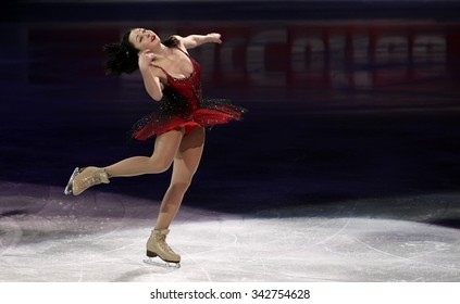 STOCKHOLM, SWEDEN - FEBRUARY 1, 2015: Elizaveta TUKTAMYSHEVA Of Russia Performs During The Exhibition Gala At ISU European Figure Skating Championship In Globen Arena.