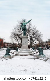 STOCKHOLM, SWEDEN - JAN 30; Statue Of Charles XII (Karl XII). 2014 In Stockholm, Sweden.