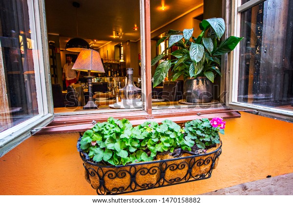 Stockholm Sweden July 2019 Cozy Cafe Stock Photo Edit Now 1470158882