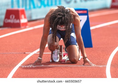 STOCKHOLM, SWEDEN - JUNE 18, 2017:  Athlete At The IAAF Diamond League In Stockholm.