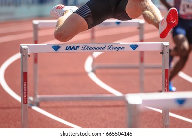 STOCKHOLM, SWEDEN - JUNE 18, 2017:  Athletes At The IAAF Diamond League In Stockholm.