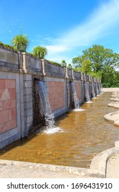 Stockholm, Sweden - June 23, 2019: Drottningholm Palace Garden, Fountains