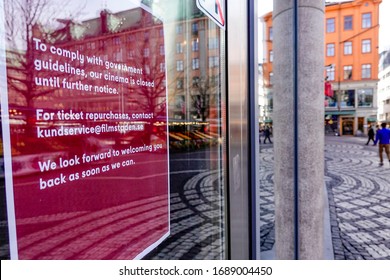 Stockholm, Sweden March 31, 2020 Despite lock downs in all other countries, people  are still more or less going about their normal business but the streets are noticeably emptier than usual.  - Shutterstock ID 1689004450