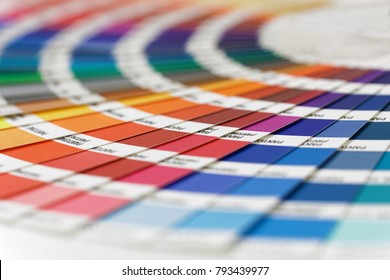 STOCKHOLM - SWEDEN, NOV 08, 2017: Colorful color palette used to select the correct shade in Stockholm, Sweden, November 08, 2017