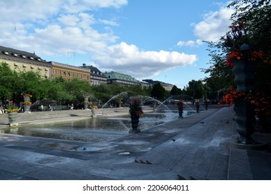 Stockholm, Sweden, September 2022: King's Garden (Kungsträdgården) Public Park.