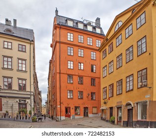 STOCKHOLM, SWEDEN - SEPTEMBER 3, 2017: Photo Of The House On The Roof Of Which Lives Carlson.