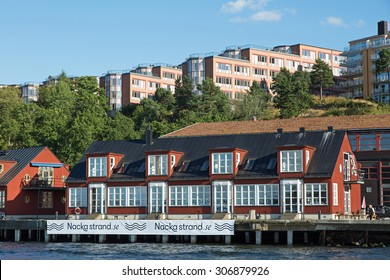 STOCKHOLM, SWEDEN-AUG-13-2015. Nacka Strand