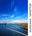 Stockholm, a view of the southern parts of the city, Liljeholmen during autumn