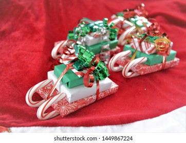 Stocking Stuffer Candy Sleigh Under The Tree