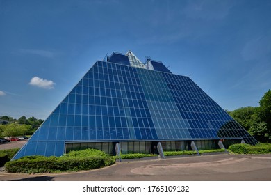 Stockport, Manchester, England, UK - 20/05/2020: The Pyramid building, Stockport, Cheshire, Manchester, England, UK.