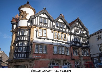 Stockport, Manchester, UK - April 10, 2022: The White Lion Hotel (permanently closed), Stockport