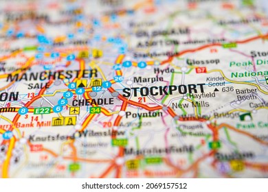 The Stockport on a map