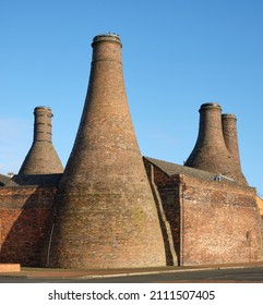 Stoke, Staffordshire, England, Britain, Jan 9th 2022.view Of Bottle Kiln Gladstone Pottery.