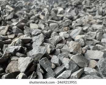 stone aggregate materials for construction. split texture stone, glauconite sandstone.