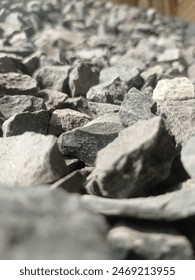 stone aggregate materials for construction. split texture stone, glauconite sandstone.