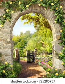 Bilder Stockfotos Und Vektorgrafiken Mauer Stein Garten