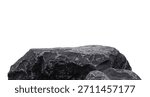 Stone Background With Texture And Design, Beach Isolated Nature Landscape With Space, Wall And Mountain In Blue, Stage Floor With Podium Rock Shape, Product Display, Presentation Mockup And Copy Space