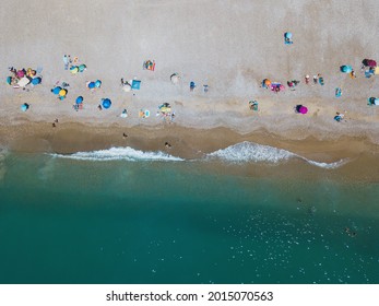 Stone Beach From Above In France - Cot Azur