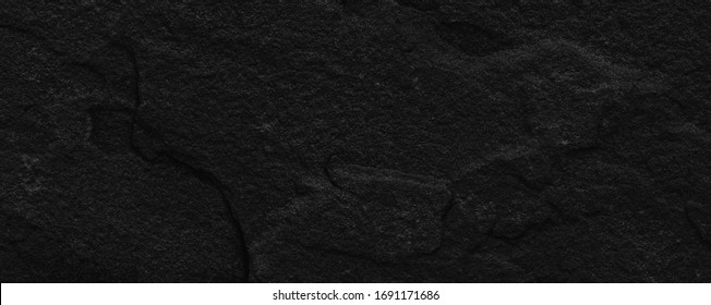 Stone black texture background. Dark cement, concrete grunge. Tile gray, Marble pattern, Wall black background blank for design