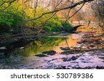 Stone bridge over Beargrass Creek at Seneca Park Louisville KY.