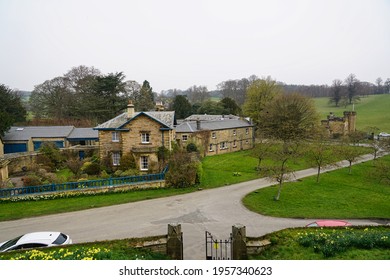 Stone Buildings In Derbyshire Village                           