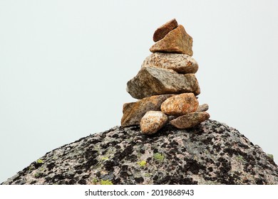 Stone Cairn On A Way To Kjerag Mountain, Norway