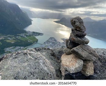 Stone Cairn Overlooking Åndalsnes Norway