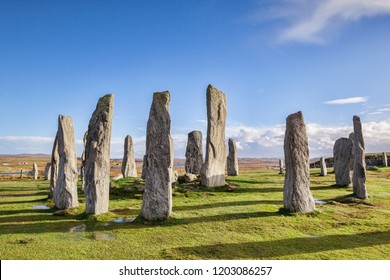 Stone circle at Callanish, Isle of Lewis, Western Isles, Outer Hebrides, Scotland, UK