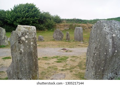 The Stone Circle Of Drombeg Is A Stone Circle Of The Cork-Kerry Series. It Is Located In The Townland Drombeg 2.4 Km  In The Civil Parish Kilfaughnabeg, Barony Carbery East In County Cork In Ireland.