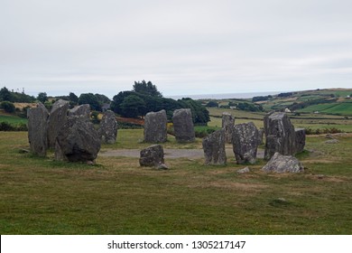 The Stone Circle Of Drombeg Is A Stone Circle Of The Cork-Kerry Series. It Is Located In The Townland Drombeg 2.4 Km  In The Civil Parish Kilfaughnabeg, Barony Carbery East In County Cork In Ireland.