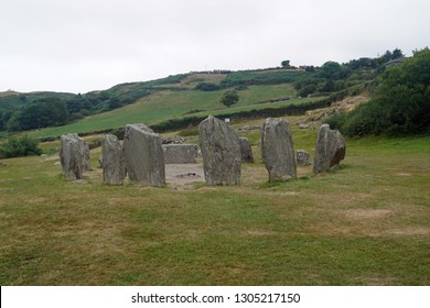 The Stone Circle Of Drombeg Is A Stone Circle Of The Cork-Kerry Series. It Is Located In The Townland Drombeg 2.4 Km  In The Civil Parish Kilfaughnabeg, Barony Carbery East In County Cork In Ireland.