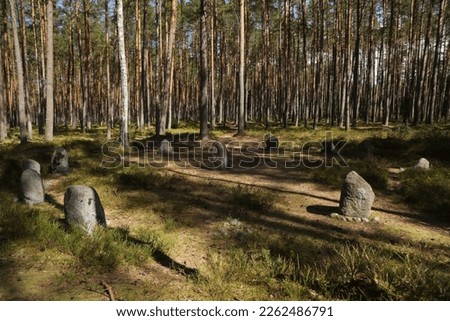 Stone circle in Grzybnica, Poland
